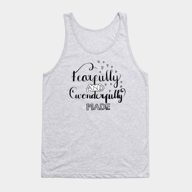 Fearfully and Wonderfully Made - Onesie Design - Onesies for Babies Tank Top by Onyi